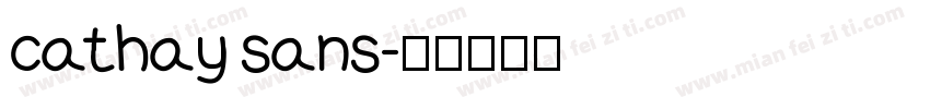 cathay sans字体转换